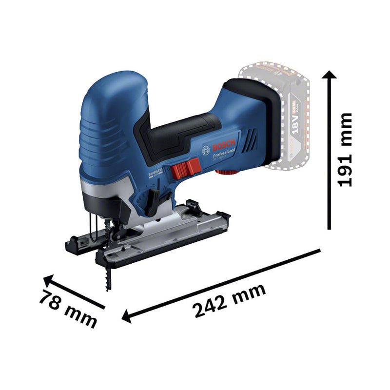 Bosch Baugeräte Akku-Stichsäge GST 18V-125 S 0.601.5B2.001