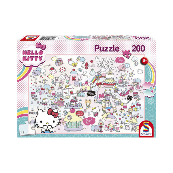 Schmidt Spiele & Puzzles 56410 Hello Kitty Puzzle Kittys Welt 200 Teile