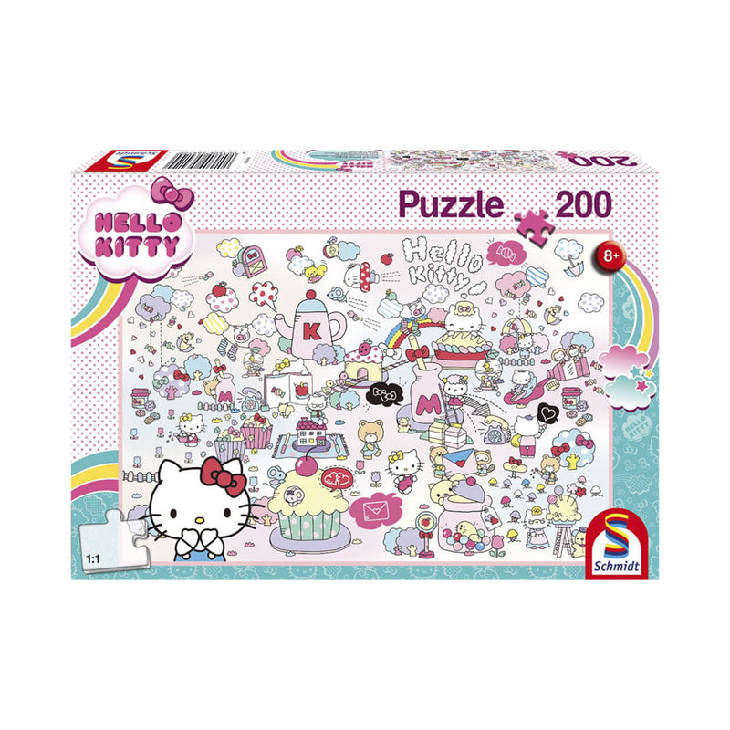 Schmidt Spiele & Puzzles 56410 Hello Kitty Puzzle Kittys Welt 200 Teile