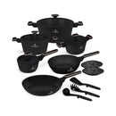 Berlinger Haus Küchenbedarf Haus 15-teiliges Kochgeschirr-Set PRO Black Rose Collection