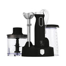 Berlinger Haus Küchenbedarf Haus Stabmixer Set 6-teilig Black Silver Collection