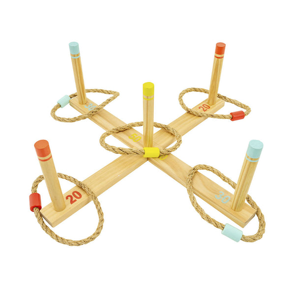 TP Toys Freizeit Outdoor Holz Ringwurfspiel FSC