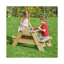 TP Toys Freizeit Outdoor Early Fun Holz Picknick-Tisch & Sandkasten FSC