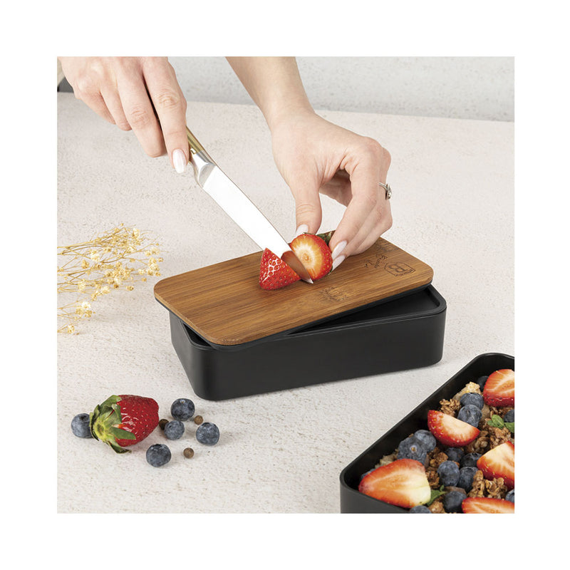 Berlinger Haus Küchenbedarf Haus 2-teilige Lunchbox mit Bambusdeckel