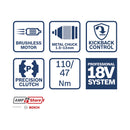 Bosch Professional Building device GSR 18V-11110 C/L-BoxX Solo