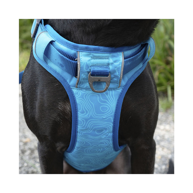 Freedog Hund Unterwegs Geschirr Cool Pro Tech blau L