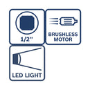 Bosch Professional Bohren & Schrauben Akku-Drehschlagschrauber GDS 18V-350 0.601.9M5.020