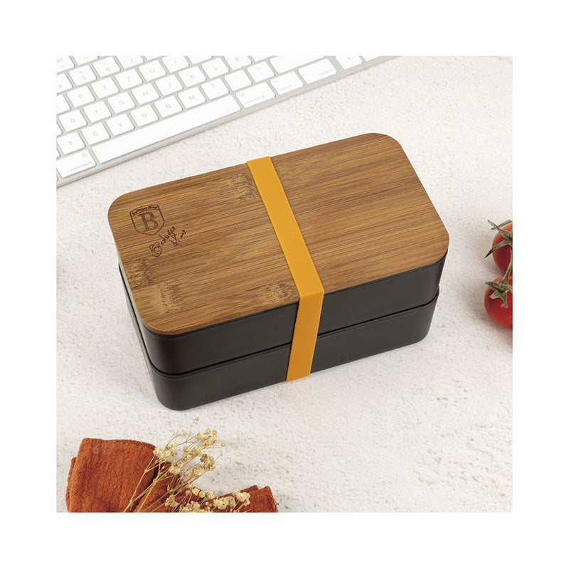 Berlinger Haus Küchenbedarf Haus 2-teilige Lunchbox mit Bambusdeckel