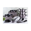 Berlinger Haus Küchenbedarf Haus 18-teiliges Kochgeschirr-Set Metallic Line Carbon Pro Edition