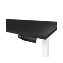 Contini office furniture height adjustable office table 1.6x0.8m black / frame white RAL 9016