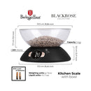 Berlinger Haus Küchenwaage Haus mit Schüssel Black Rose Collection