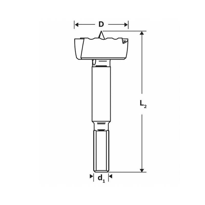 Bosch Bosch Zubehör Forstner-Bohrer gewellt 45mm