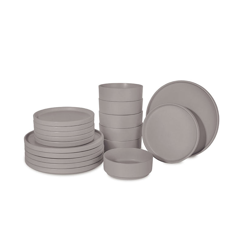 Berlinger Haus Küchenbedarf Haus 18-teiliges Tellerset Taupe Collection
