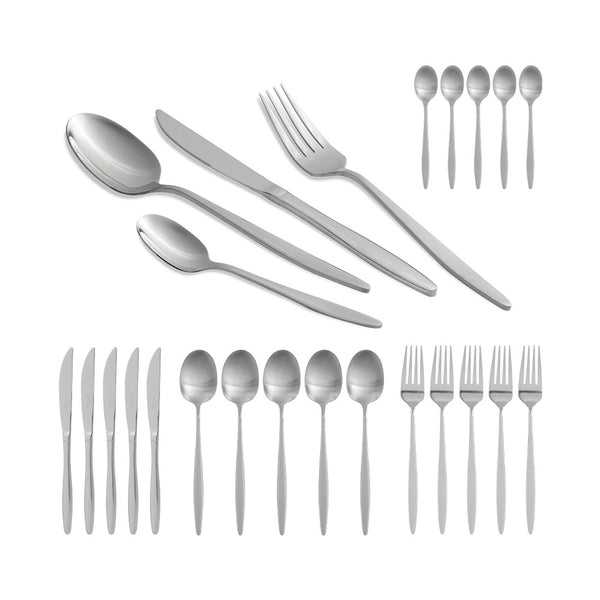 Berlinger Haus Küchenbedarf Haus 24-teiliges Besteck-Set SILVER