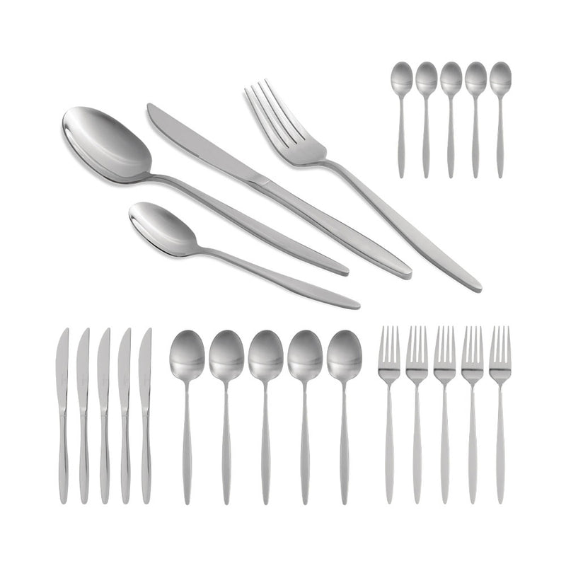 Berlinger Haus Küchenbedarf Haus 24-teiliges Besteck-Set SILVER