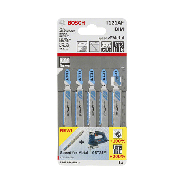 Bosch Bosch Zubehör 5 Stichsägeblätter T121AF