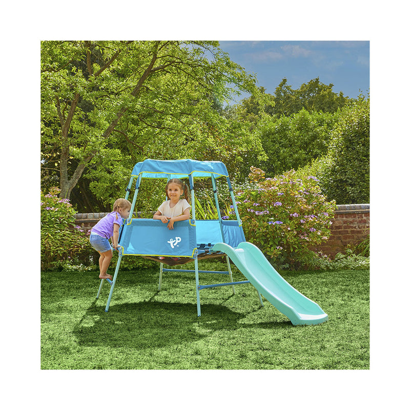 TP Toys Freizeit Outdoor Klettergerüst mit Rutsche höhenverstellbar