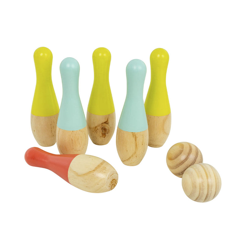 TP Toys Freizeit Outdoor Holz Kegelset Outdoor FSC