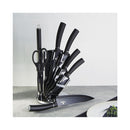 Berlinger Haus Küchenbedarf Haus 8-teiliges Messerset mit Acryl-Block Black Silver Collection