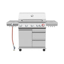 Mr. Grill Gasgrill Gasgrill Expert 6 Brenner + Side burner stainless steel