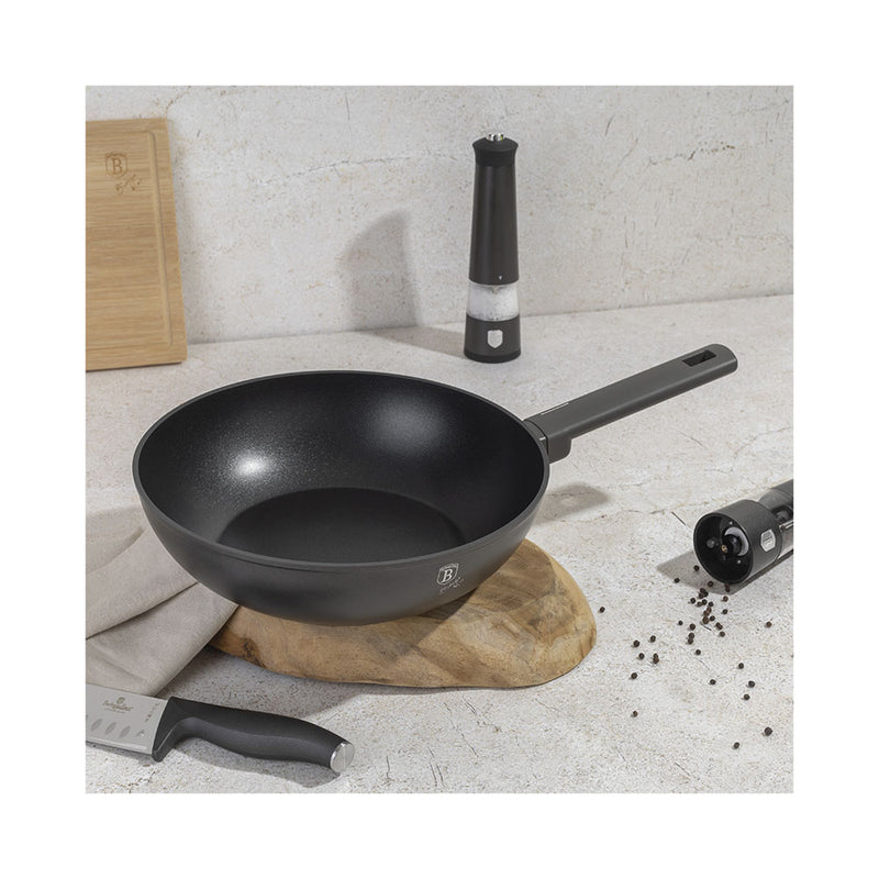 Berlinger Haus Küchenbedarf Haus Wok Bratpfanne Ø 28cm Anthracite Collection