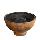 Mr. Grill Fire bowl Rusty with grill ring 100cm and accessories