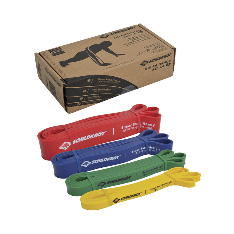 Schildkröt Freizeit Indoor Wiederstandsband Super Band 4er Set