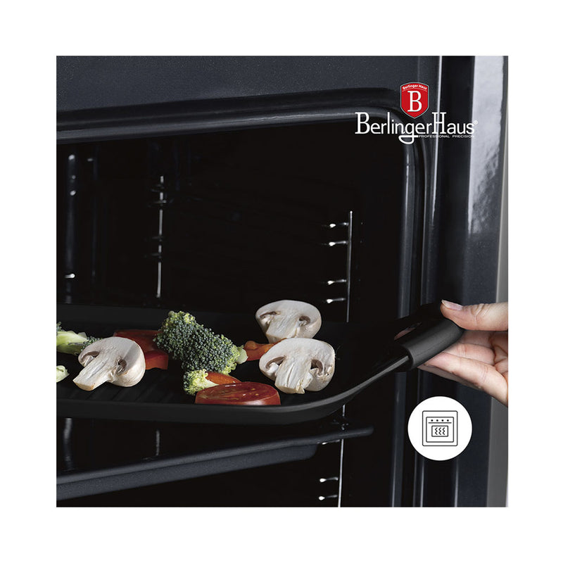 Berlinger Haus Küchenbedarf Haus Grillplatte 47cm Matte Black Collection
