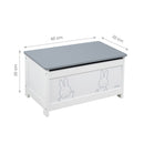 Roba children's room toy chest Miffy Weiss