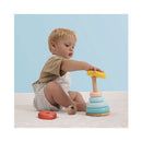 OWL & FOX children's room wood stacking tower FSC