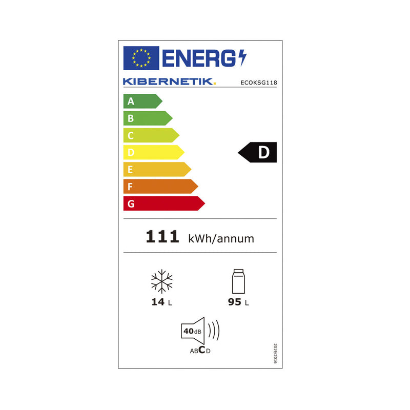 Kibernetik Kühlschrank FSP ECOKSG118 mit Gefrierfach