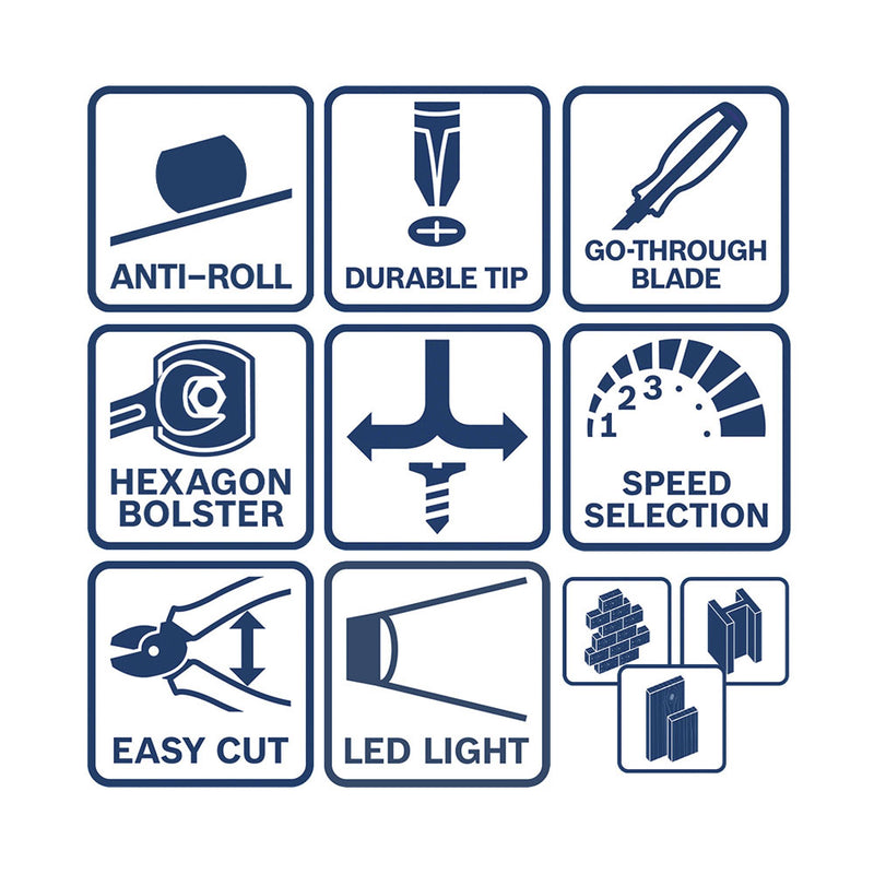 Bosch Professional Bohren & Schrauben Combo-Kit: GSR 12V-15 Professional und Handwerkzeuge 0.601.868.10R