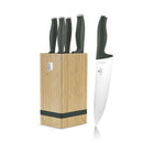 Berlinger Haus Küchenbarf Haus 6-piece knife set with knife block matt green collection