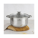 Blaumann kitchen need saucepan set 6.1l/3.6l/2.6l/1.9l stainless steel gourmet line