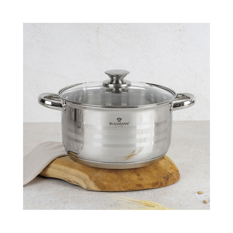 Blaumann Küchenbedarf Kochtopf Set 6.1L/3.6L/2.6L/1.9L Edelstahl Gourmet Line