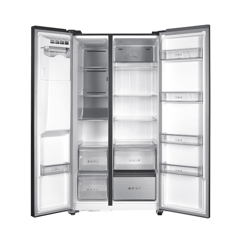 Kibernetik Foodcenter FCSBS600NFEM mit Eiswürfelspender schwarz E