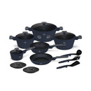 Berlinger Haus Küchenbedarf Haus 15-teiliges Kochgeschirr-Set Deep Sea Collection