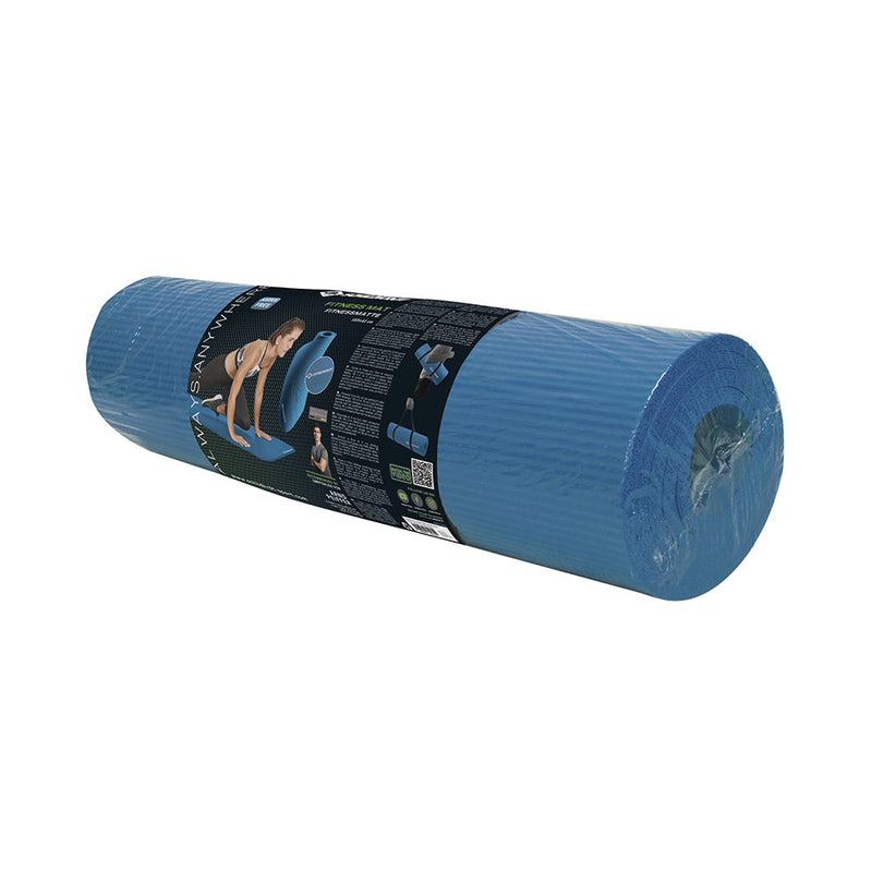 Schildkröt Freizeit Indoor Fitnessmatte 185x 61x 1.0cm ocean-blue mit Tragegurt