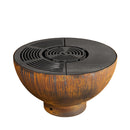 Mr. Grill Fire bowl Rusty with grill ring 100cm and accessories