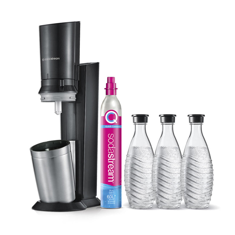 Sodastream Küchenmaschinen SodaStream Crystal Mega Pack inkl. 3 Glaskaraffen 0.7L