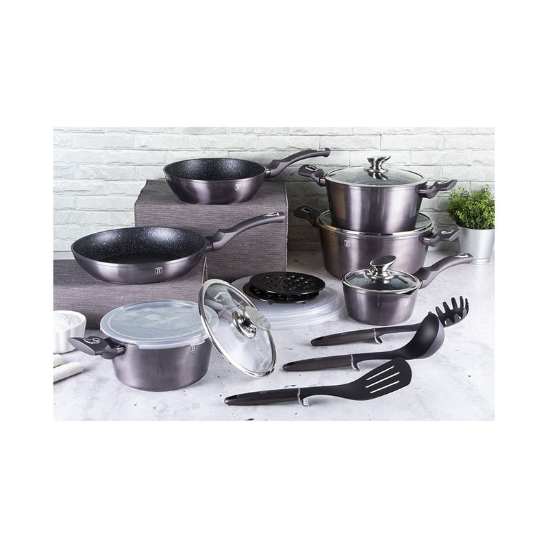 Berlinger Haus Küchenbarf Haus 18 parties HAUT CHARGE HARNESS Metallic Line Carbon Pro Edition