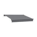 CONTINI Gartenmöbel Halbkasettenmarkise mit Solar 395x300cm anthrazit