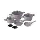 Berlinger Haus Küchenbedarf Haus 10-teiliges Kochgeschirr-Set matt Taupe Collection