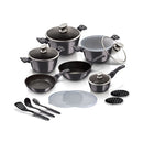 Berlinger Haus Küchenbedarf Haus 18-teiliges Kochgeschirr-Set Metallic Line Carbon Pro Edition