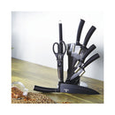 Berlinger Haus Küchenbedarf Haus 8-teiliges Messerset mit Acryl-Block Black Silver Collection