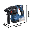 Bosch Professional Baugeräte 3 Tool kit 18V GSR+GWS+GBH+2xGBA 18V 4.0 Ah+GAL 18V-40 0.615.A50.094