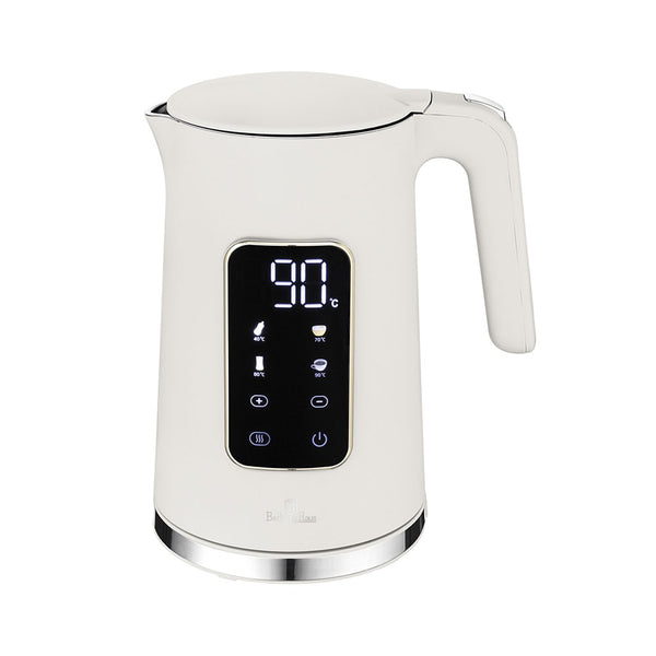 Berlinger Haus Wasserkocher Haus 1.7L mit Digitalanzeige matt cream Sahara Collection