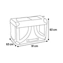 Flamingo Box di trasporto pieghevole petto nero xl