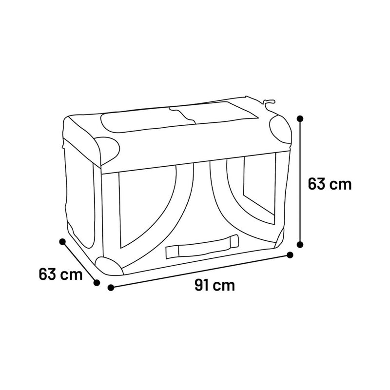 Flamingo Transportbox faltbar Gepetto Schwarz XL