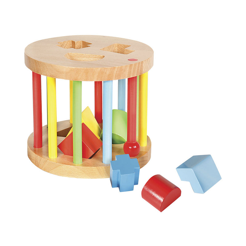 SpielMaus Baby-Spielzeug Spielmaus Steckbox rund 6 Steine